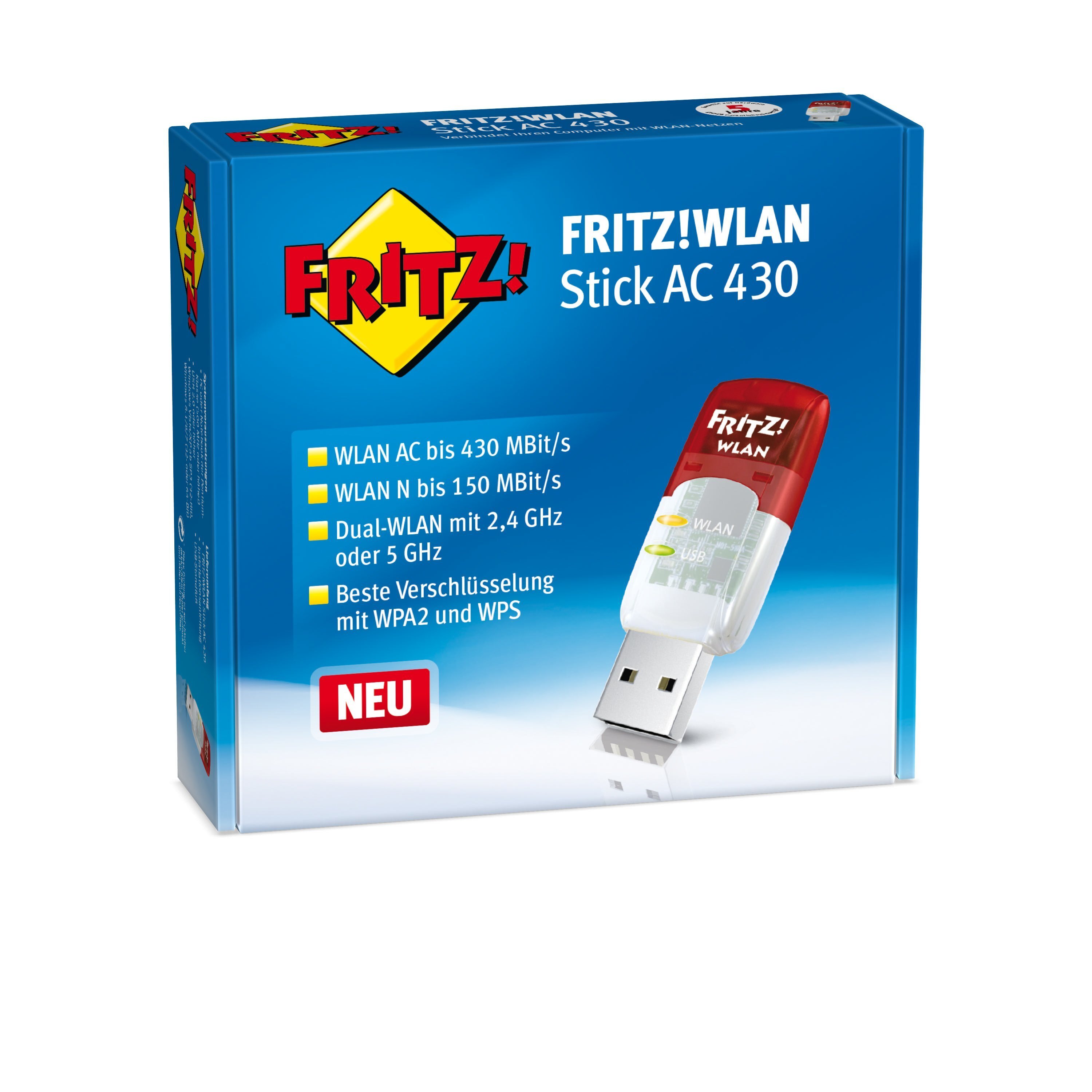 Avm 20002628 Fritz Wlan Usb Stick Ac 430 Yello Netcom