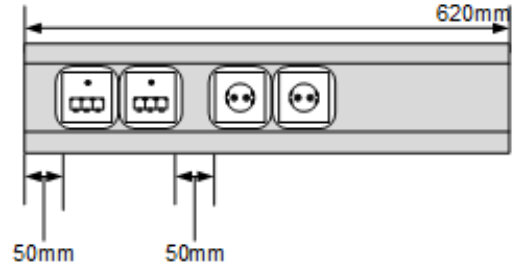 Skizze Datanetmodule_Länge 620 mm