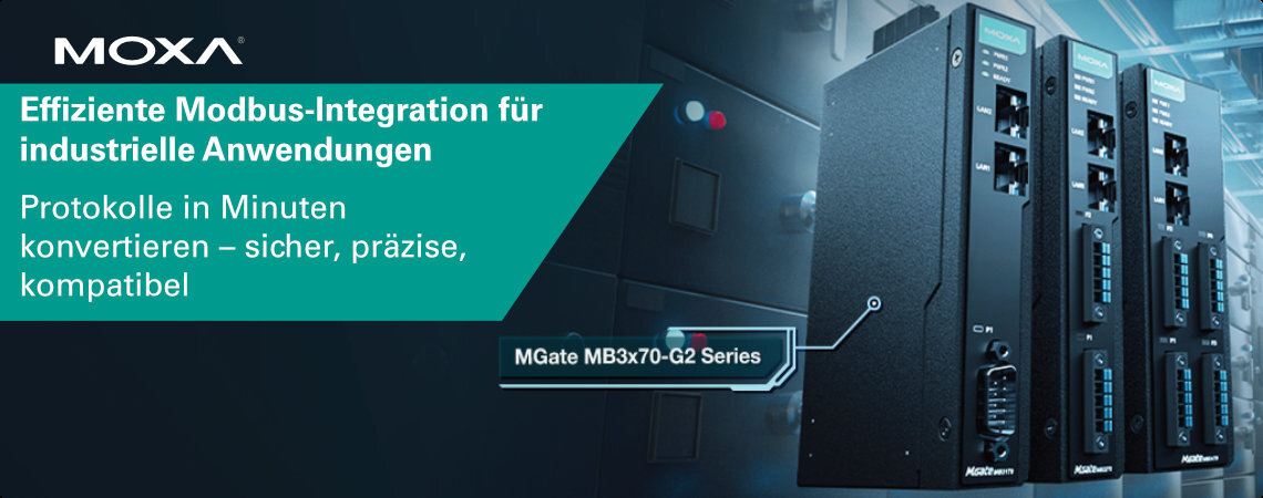 Modbus-Integration mit MGate MB3x70-G2 Gateway für industrielle Anwendungen