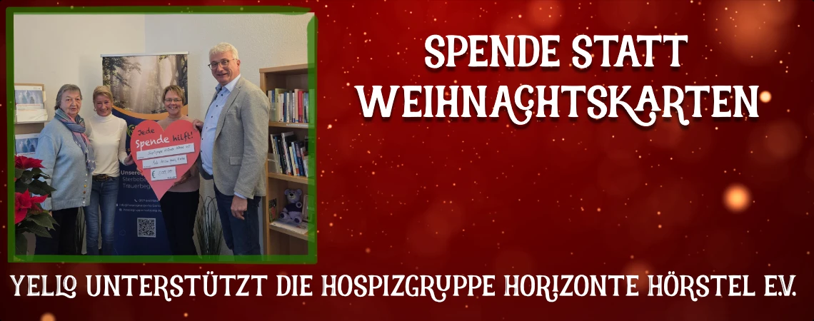 Unsere Spende an die Hospizgruppe Horizonte Hörstel e.V.