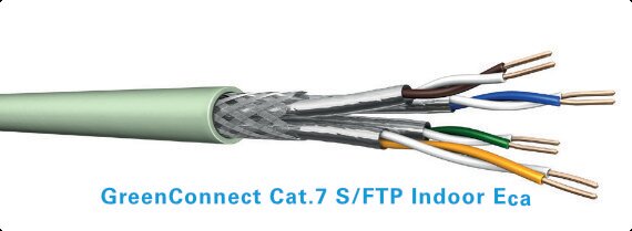 GreenConnect Cat.7 S/FTP Indoor Eca – CO₂-reduziertes Kupfer-Datenkabel