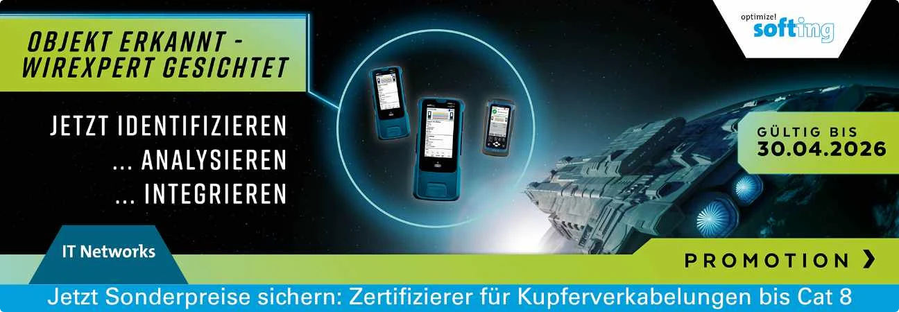 Sonderaktion Softing WireXpert Kabelzertifizierer