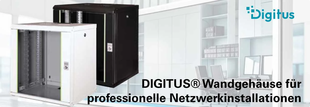DIGITUS® Wandgehäuse für professionelle Netzwerkinstallationen