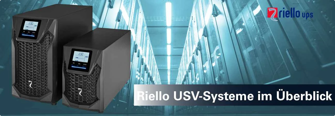 Riello USV-Systeme für Netzwerk-, Server- und Industrieanwendungen