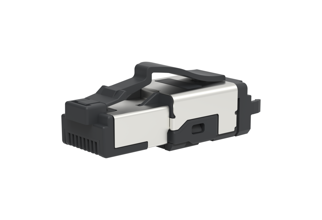 Geschlossener C6A RJ45 Field Plug Ultra Short von METZ CONNECT
