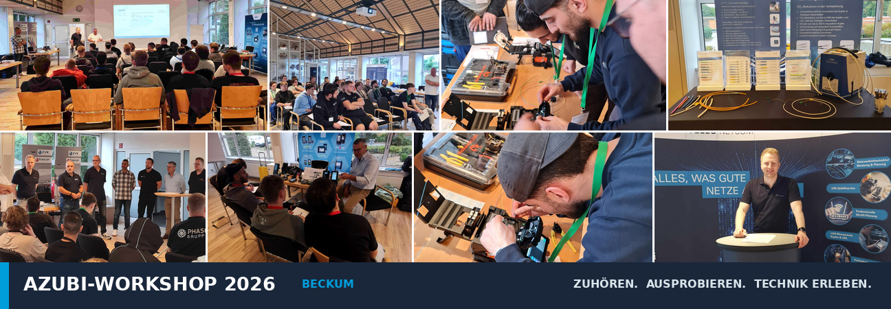 Azubi-Workshop 2026 in Beckum: Einblicke in Vorträge, Stationstraining und praktische Übungen zur Netzwerktechnik